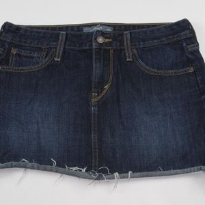 LEVI'S cut off frayed jean skirt